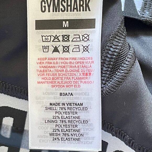 Gymshark Training Brandmark Sports Bra Womens Size M Black Racerback Active Bra - Picture 6 of 10